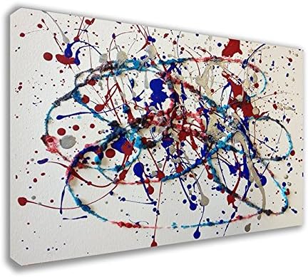 Abstract Jackson Pollock Canvas Wall Art (44” X 26” / 110 X 65cm)