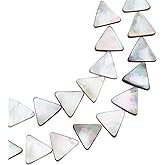 BENECREAT 27pcs 40cm Natural Black Lip Shell Bead Strands Triangle Shell Loose Beads Strands for Necklace Bracelet Jewelry Making