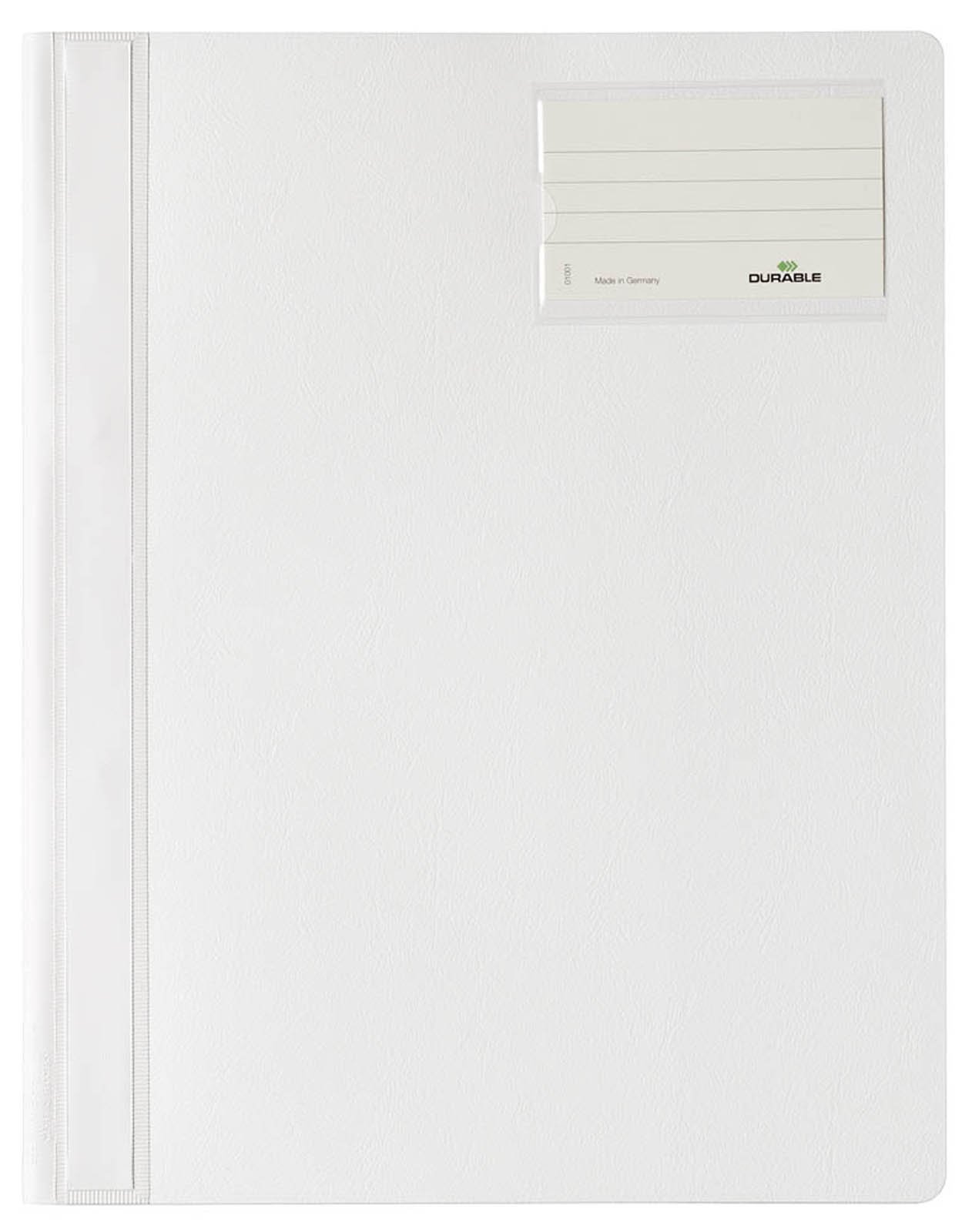 Durable 250007 Slip Folder, A4 Extra Wide (Pack of 25) - Whitely