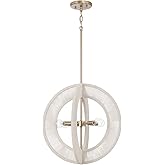 Capital Lighting 349843MA Delaney Modern Hand-Wrapped Rope Orb Pendant Ceiling Light, 4-Light 240 Total Watts, 18" H x 18" W,