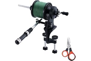 Goture Fishing Line Spooler, for Spinning Reels, Baitcasting Reels, and Fly Fishing Reels, Adjustable Friction, Fits Spools u