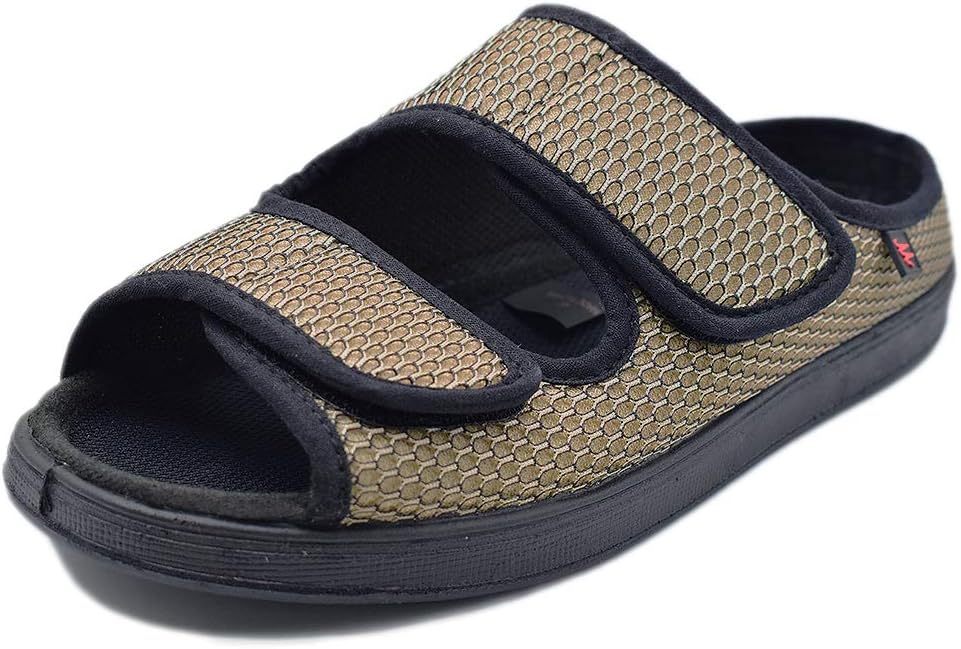 Adjustable Strap Extra Widd Width Slippers for Mother,Indoor Sandals