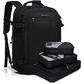 BANGE 40L Men's Travel Backpack,Carry on Airline Approved Backpacks, Business Laptop Daypack for 17.3Inch Notebook
