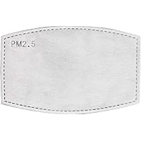 Safe+Mate x Case-Mate - Adult Size - 5 Layer Replacement Filter Inserts for Adult Cloth Masks (S/M) (L/XL) - 10 Pack