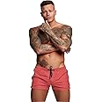 Mens Swim Trunks Quick Dry Swimwear Zipper Pockets, Swim Shorts with Mesh Lining