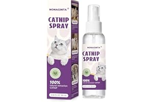 nonaginta Catnip Spray for Cats, 100% Natural Catnip Mist Spray for Cats & Kittens, Relieves Stress, Calming, Safe for Pets - 2 Fl Oz