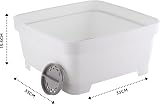 Minky 11L Washing Up Bowl with Plug & Strainer White UK Made view 2