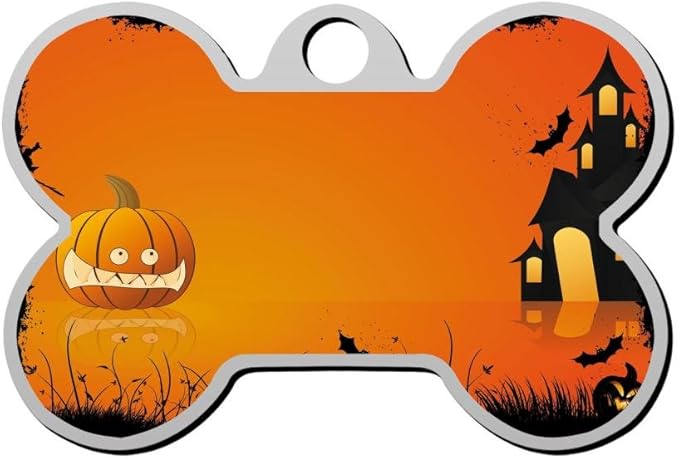 pumpkin dog tag