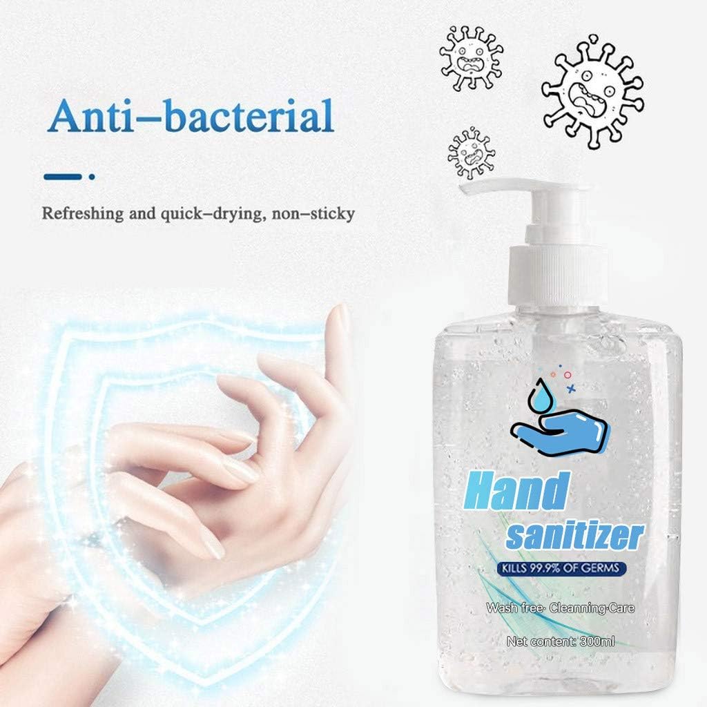 300ML Large Capacity Disposable Refreshing Gel Hand S-anitizer Pump - Long-Lasting Speed Dry Hand Lotion Moisturizing Hand Cream Excellent Skin Care, Houseled Cleaner Soothing Gel Hand Soap