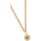 Alexa Leigh Women's Blue Tiger Eye Sunburst Necklace, Yellow Gold, One Size