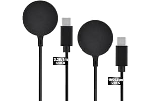 COSOOS 2-Pack USB C Charger for Samsung Watch Charger, Galaxy Watch6/6 Classic/ 5/5 Pro/4/4 Classic/3/Active 2/1, 1m Long & 30cm Short Replacement Type C Wireless Charging Cables for Galaxy Watch