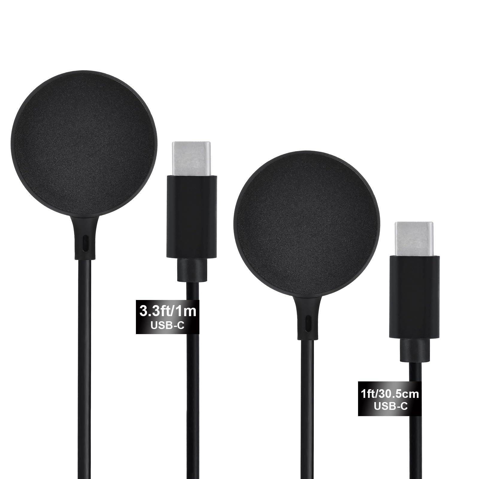 Photo 1 of COSOOS 2-Pack USB C Charger for Samsung Watch Charger, Galaxy Watch6/6 Classic/ 5/5 Pro/4/4 Classic/3/Active 2/1, 1m Long & 30cm Short Replacement Type C Wireless Charging Cables for Galaxy Watch