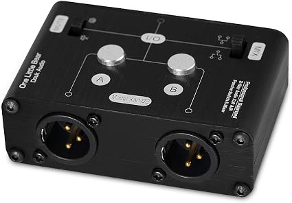 Douk Audio MC103-PRO 3-Way XLR Balanced Audio Switcher – Passive Stereo Selector