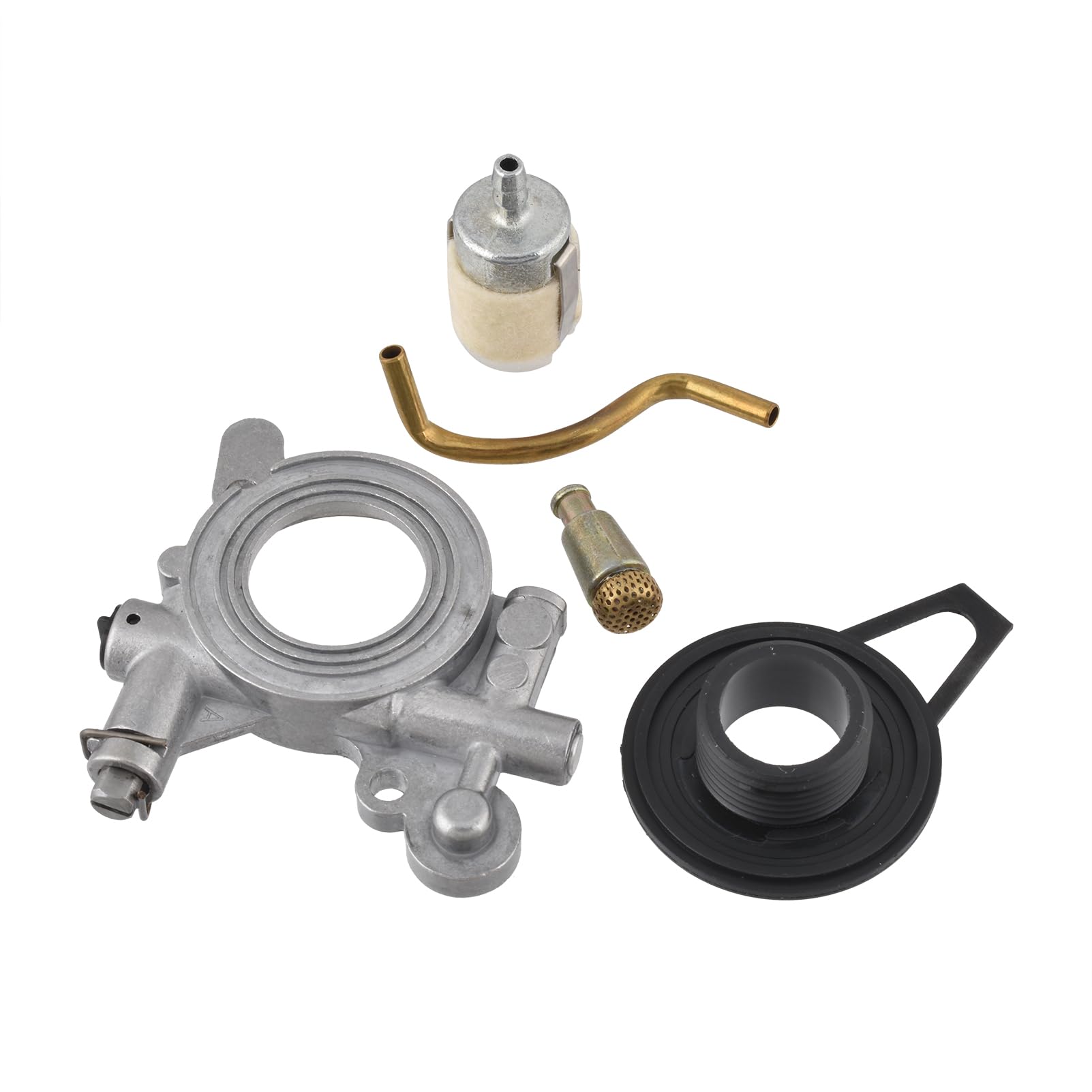 Cancanle Oil Pump Worm Gear Oil Hose Line Filter Kit fit for Husqvarna 365 371 372 XP 372XP 362 Chainsaw