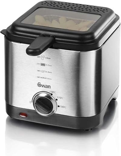 Swan 1.5 Litre Stainless Steel Fryer with Viewing Window 900 W SD6060N