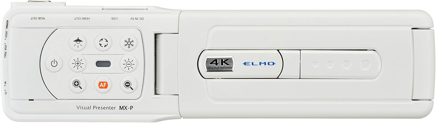Elmo 1430 Model MX-P2 Ultra Portable Visual Presenter; USB 3.0, HDMI and VGA/RGB Outputs; 16x Digital Zoom; Built-in Microphone; Power ON/Off Switch; Auto Focus; Flexible Structure : Electronics