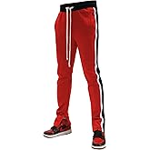 SCREENSHOT-Track Pants Basic Mens Premium Slim Fit Athletic Fitness Fashion Urban Lifestyle Streetwear Bottoms