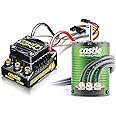 Castle Creations Sidewinder 4 Sensorless ESC & 1406 7700KV Brushless Motor Upgrade for 1/10 RC Vehicles On Road Edition, Black, Green