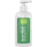 NIXA Skincare 10% Benzoyl Peroxide Wash - Acne Treatment, Face and Body Cleanser for Teens and Adults - Unclog Pores, Reduce Sebum, Works on Contact - Non-Irritating Non-Oily Cleansing Formula - 8oz.