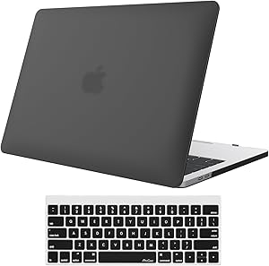 ProCase MacBook Air 13 Inch Case A1369 A1466 (Old Model), Rubber Coated Hard Shell Case with Keyboard Skin Cover for MacBook Air 13 inch Model A1369 & A1466 2010-2017 Released –Black
