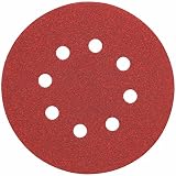 DEWALT DW4310 5-Inch 8 Hole 100 Grit Hook and Loop Random Orbit Sandpaper (25-Pack)