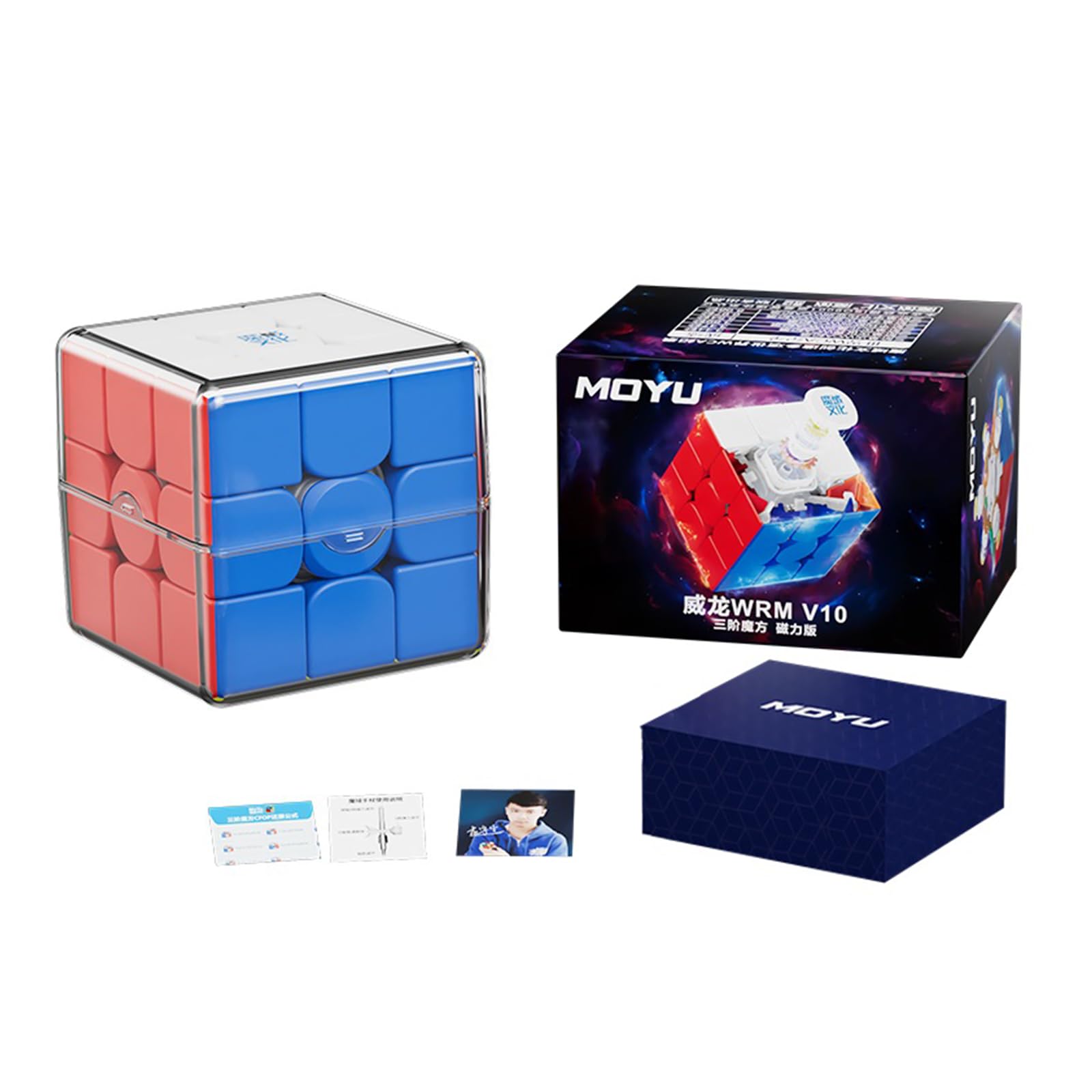 Moyu WRM V10 3x3 SpeedCube Magic Cube WEILONG 3x3x3 Stickerless Cube Turns Quicker than Original for kids Gift & Adult & Children(Magnetic Version)