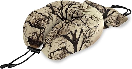 Amazon Com Liaosax Custom Travel Pillow Tree Oak Oak Tree Sepia