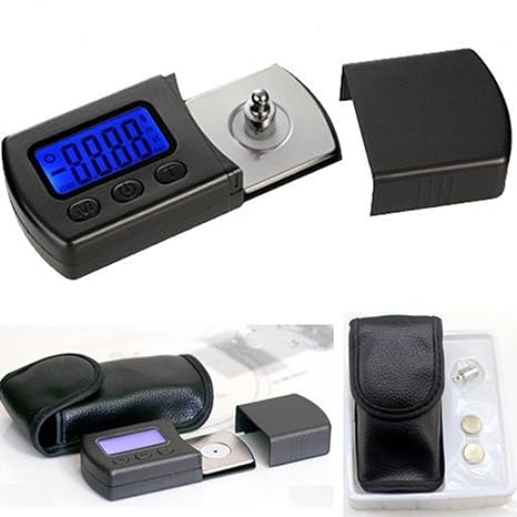 UEETEK Portable Professional Digital Turntable Stylus Force Scale Tester 0,01 g Schmuck Messgerätskala geführt