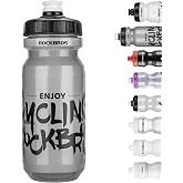 ROCKBROS Bike Water Bottle 20oz-25oz Squeeze Cycling Water Bottle BPA Free | Lightweight Bicycle Water Bottle, Leak Proof Sports Water Bottle with Dust Cover for Biking Running Gym Outdoor