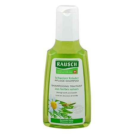Rausch Schweizer Kräuter Pflege-Shampoo (kräftigt und schützt die Kopfhaut und schönes Haar, ohne Silikone und Parabene - Veg