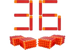 EKIND 9.5cm Foam Darts Compatible for Nerf Mega Series 36-Dart Refill Pack(Red)