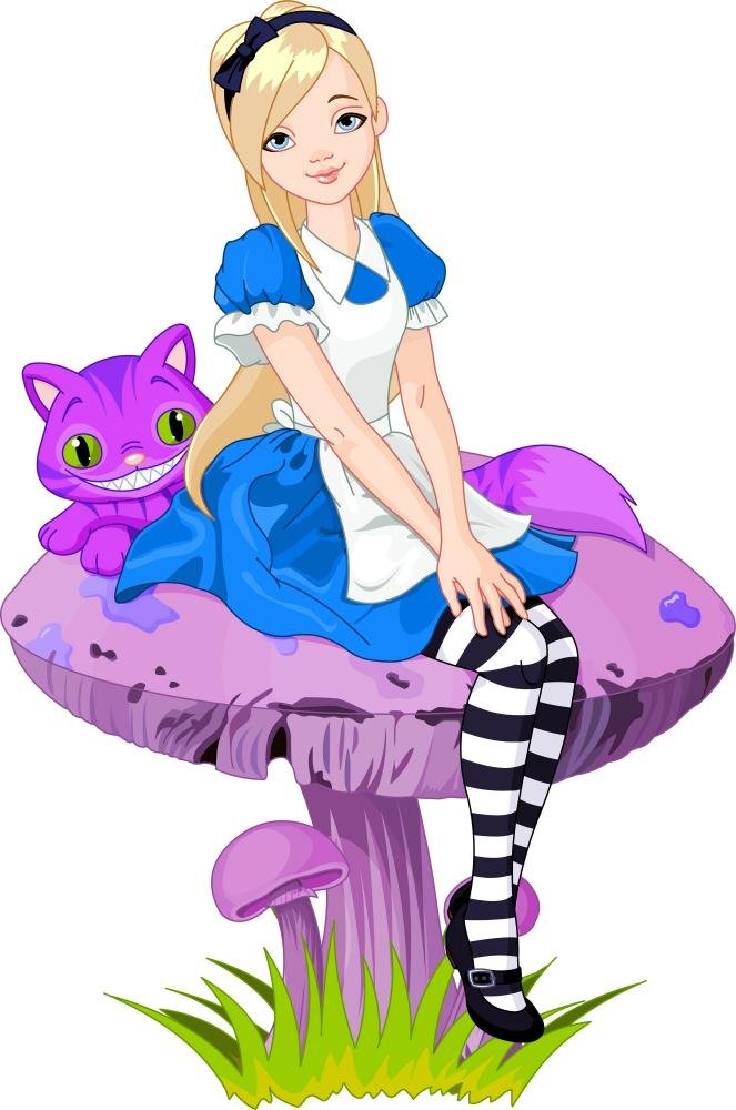 Amazon.com: Wallmonkeys WM280276 Alice in Wonderland Peel and Stick