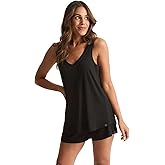 Faceplant Dreams' Bamboo Rayon Double V-Neck Pajama Tank Top | Luxury Lounge and Sleepwear
