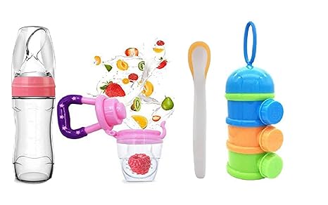 Buy Gilli Shopee Baby Food Feeder Silicone Spoon Bottle For Baby