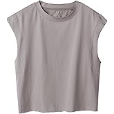 Ainangua Oversized Tank Top for Women Sleeveless Athletic Cropped Activewear Workout Yoga Gym Tops