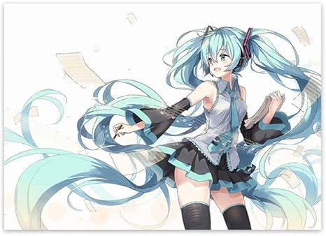 Amazon 古典的な日本のアニメのポスターと版画漫画かわいい女の子の壁アートパネルかわいい仮想フィギュアキャンバス絵画インテリア北欧の写真寝室の装飾40x60cmフレームなしb115 アートフレーム ポスター オンライン通販