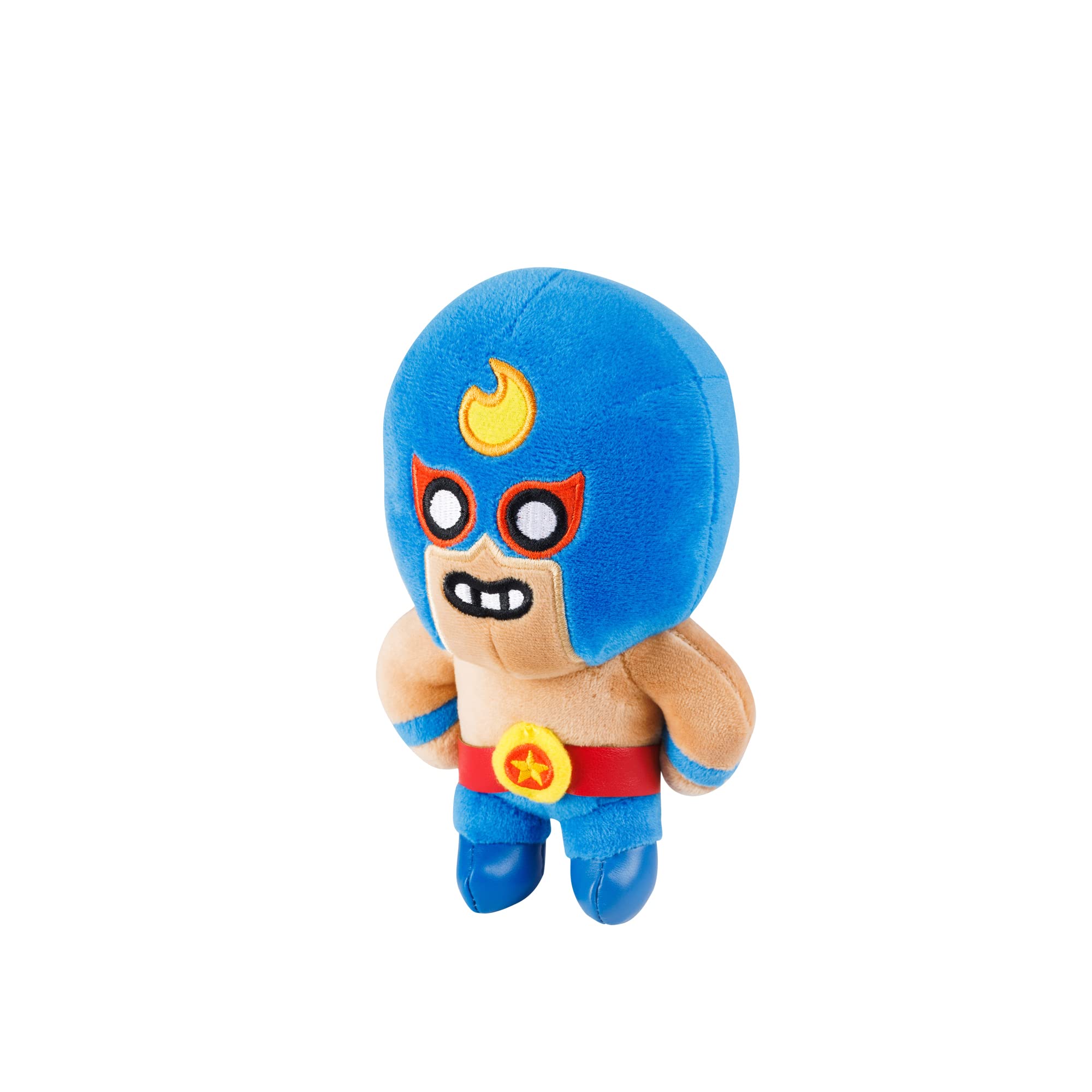 Brawl Stars EL PRIMO The Mexican Wrestler Plushies | 6-Inch 16.5cm Tall | Plushie Toy Doll | P.M.I. Official Licensed Toys | Supercell | Gift For Gamers | Collectable