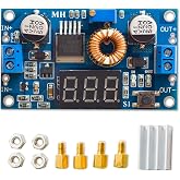HiLetgo 5A 75W DC-DC Step Down Power Module XL4015 Adjustable with LED Voltmeter Free Pillars