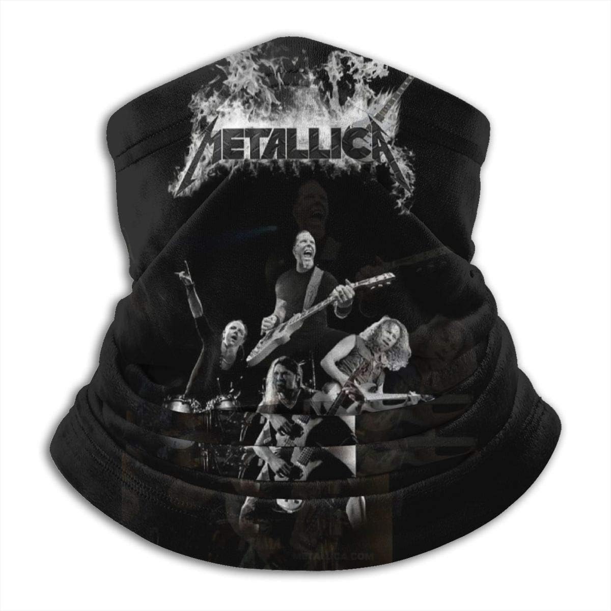 Metallica Neck Warmer Soft Microfiber Headwear Face Scarf Mask For Winter Cold Weather Keep Warm