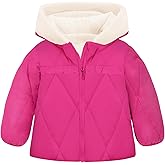 TUONROAD Baby Girls Coat Warm Toddler Puffer Jacket Hooded Winter Outerwear for 1-6T