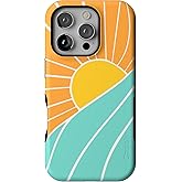 Casely iPhone 16 Pro Case | Waves & Rays | Sunshine | Bold Protective Design | Compatible with MagSafe