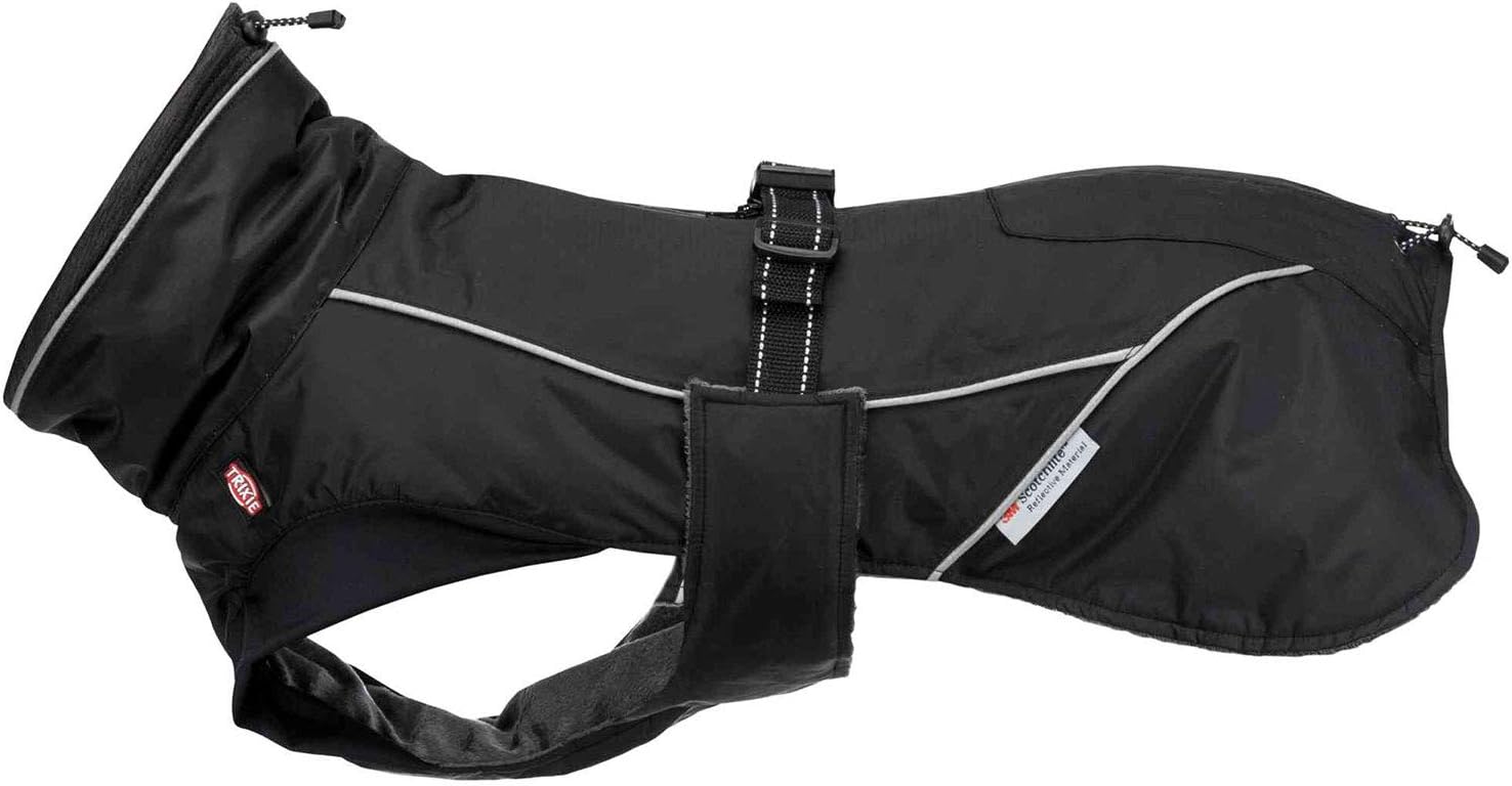 TRIXIE Brizon Coat, XS, 30 cm, Black, Dog - Image 4
