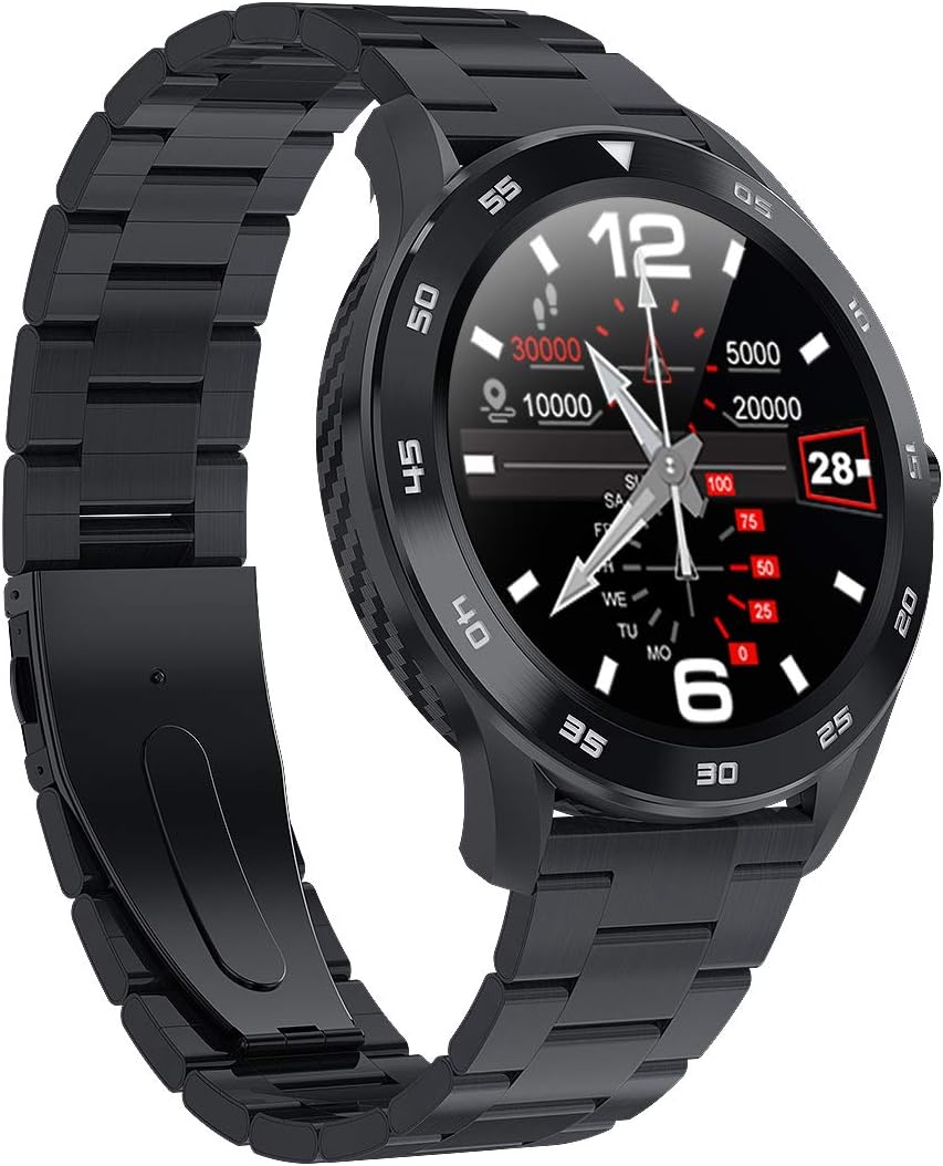 S5 Smart Watch for Mens Sports Smartwatch with Bluetooth Calling Music Control & ECG PPG Heart Rate Blood Pressure Oxygen SpO2 Monitor Fitness ...