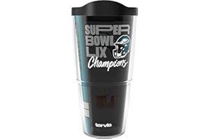 Tervis NFL Philadelphia Eagles - Super Bowl LIX Champions Made in USA Double Walled Insulated Tumbler Travel Cup Keeps Drinks Cold & Hot, 24oz, Classic