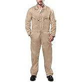 Kolossus Pro-Utility Cotton Blend Long Sleeve Coverall with Zippered Frontal Pockets