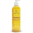 ORGANIC EXTRACT, Turmeric Kojic Acid Body Wash – 16 fl oz / 473ml – Skin Brightening Shower Gel for Deep Gentle Moisturizer, Helps to Remove Dark Spot, with Shea Butter & Aloe Vera