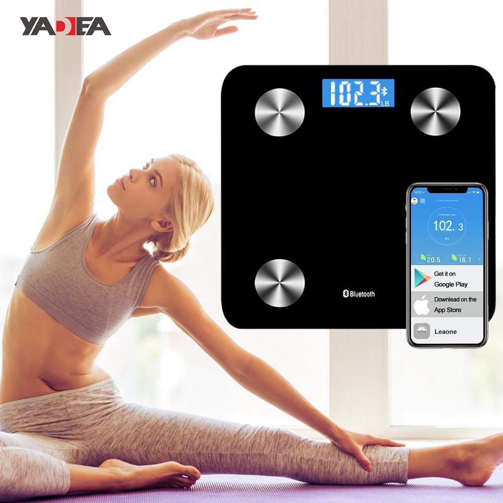 Scales Digital Weight,Bluetooth Scales Digital Weight and Body Fat Composition Analyzer Health Monitor with iOS and Android App,Smart Scales Digital Weight and Body Fat for People