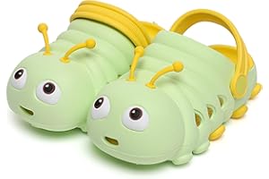 TREEPERI Baby Caterpillar Clogs Boys Girls Cute Sandals Little Kids Light Slip on Shoes Toddler Summer Beach Water Slippers