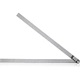 Delgada 20 inch/500mm Digital Protractor Stainless Steel Digital Display Angle Ruler Digital Angle Measuring Finder Tool for Woodworking