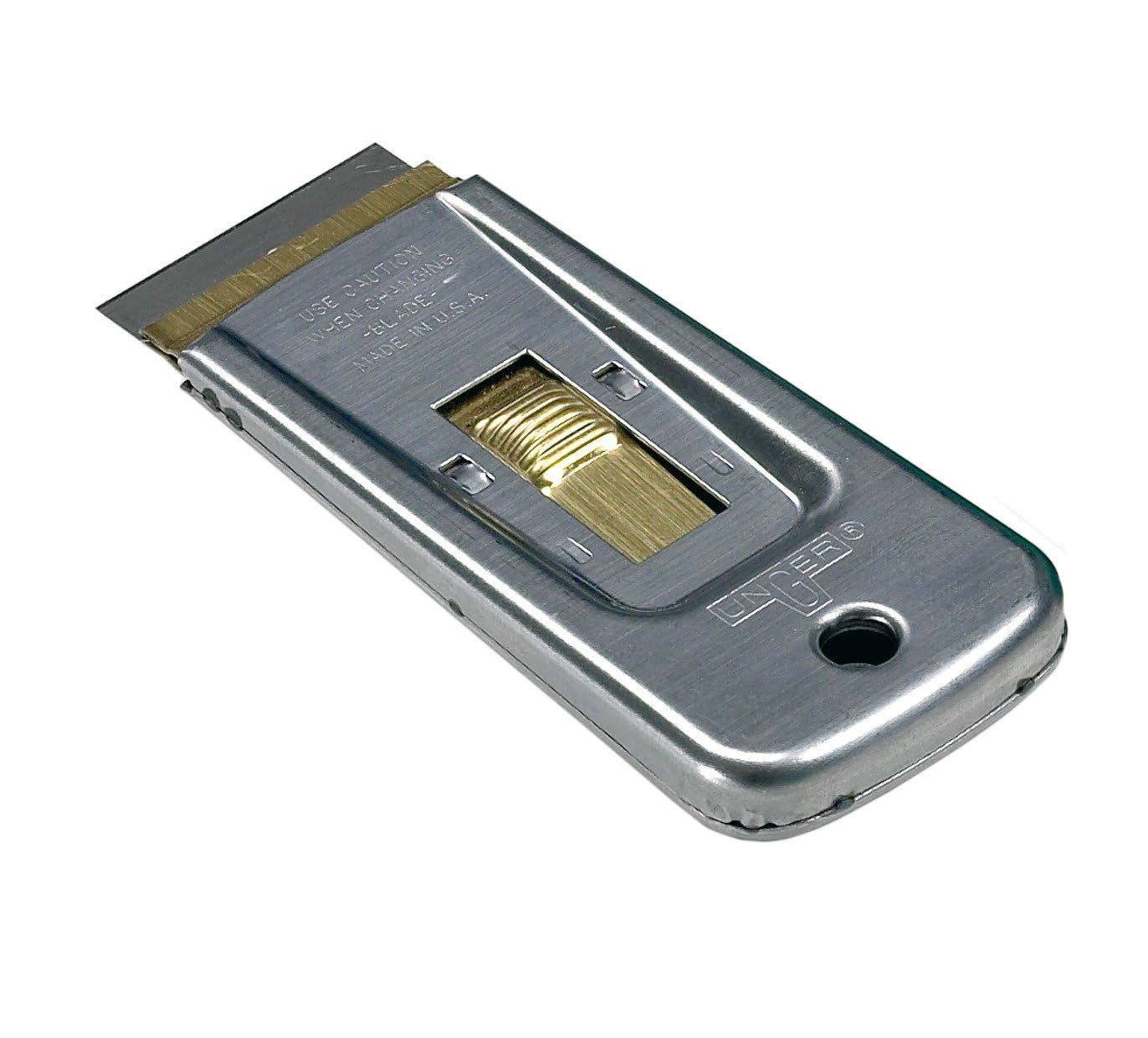 Unger Carbon Steel Scraper with Blade, Rubber Handle